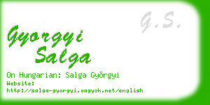 gyorgyi salga business card