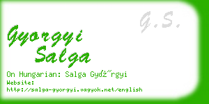 gyorgyi salga business card